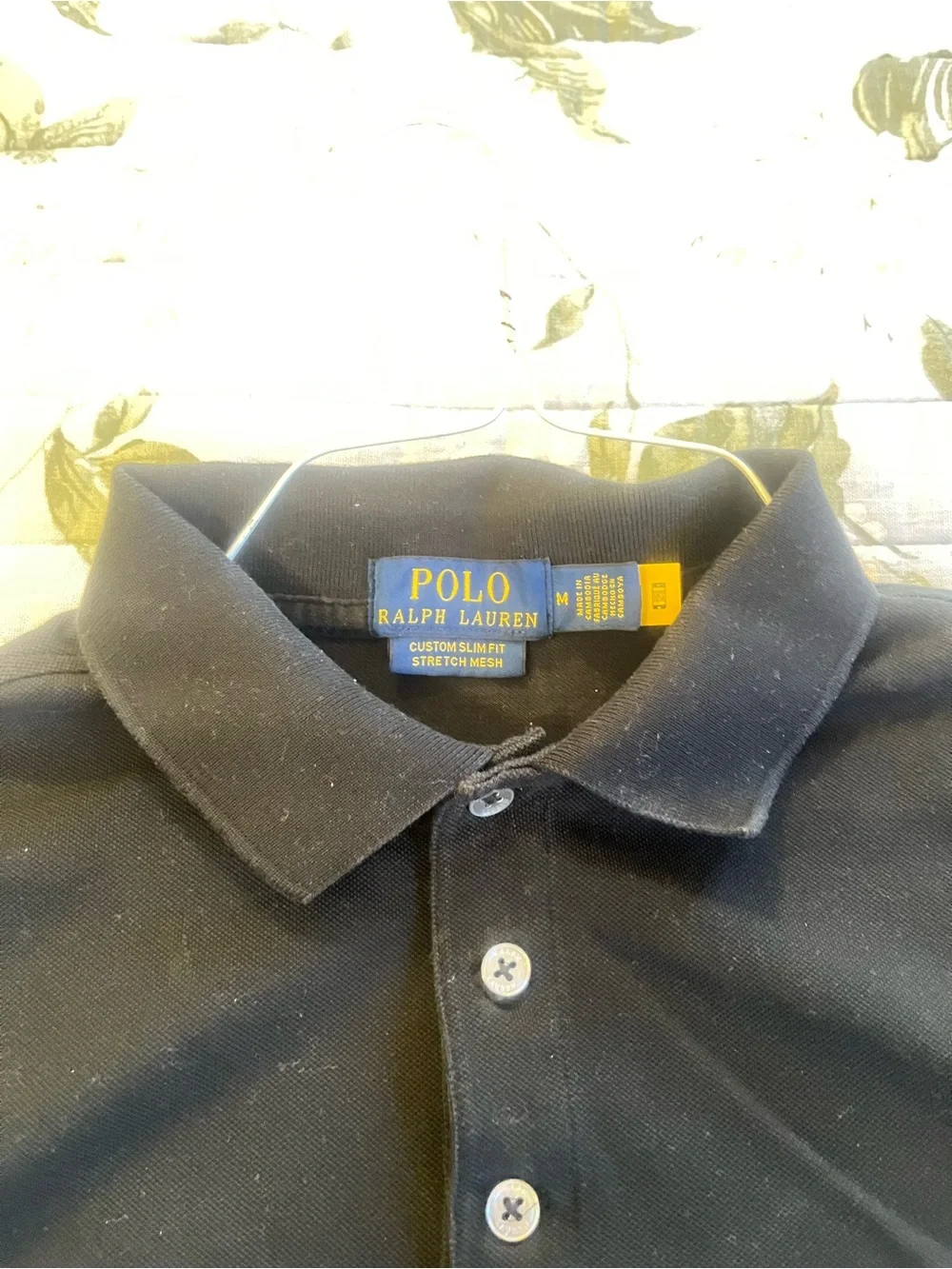 Beautiful size M Polo by Ralph Lauren Men's Black Classic Cotton Polo Shirt